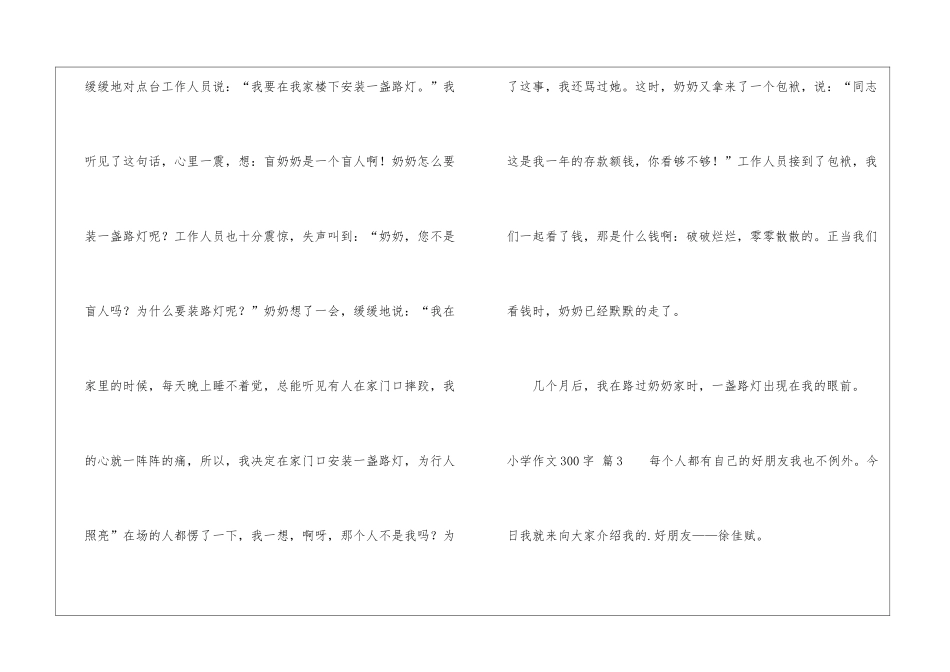 小学作文300字3篇_第3页