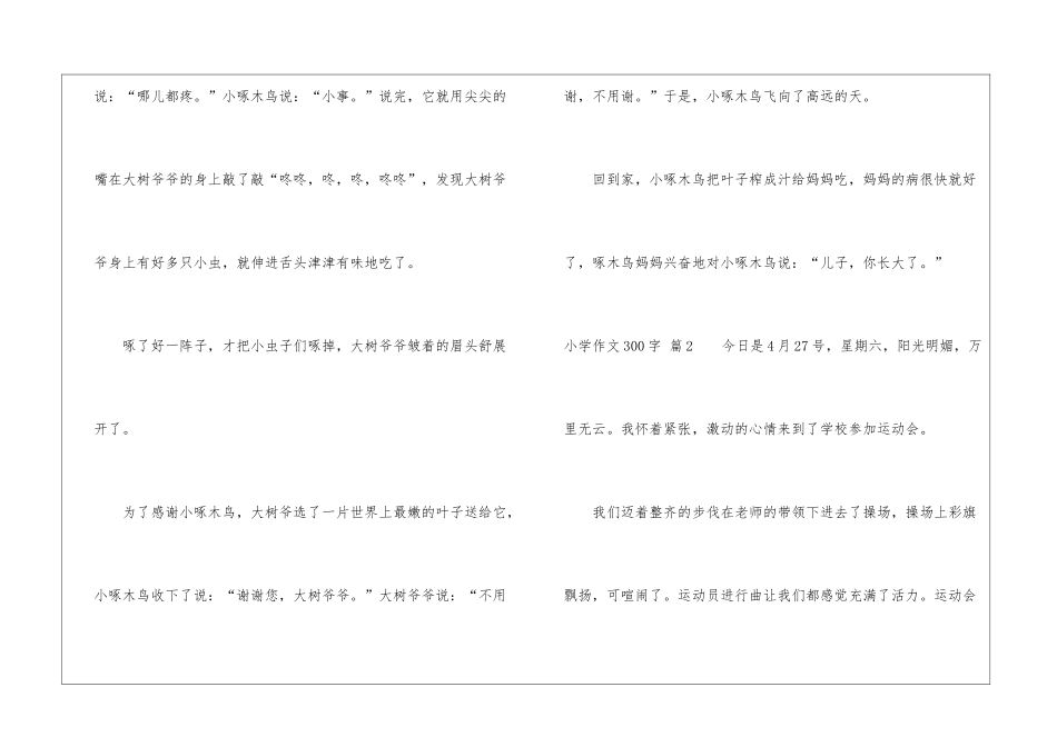 小学作文300字7篇_第2页
