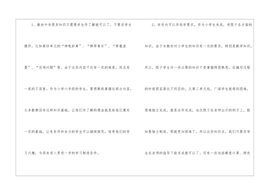 小学六年级信息技术教学工作总结_第2页