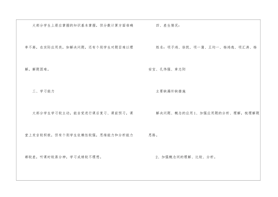小学六年级数学教学计划_第3页