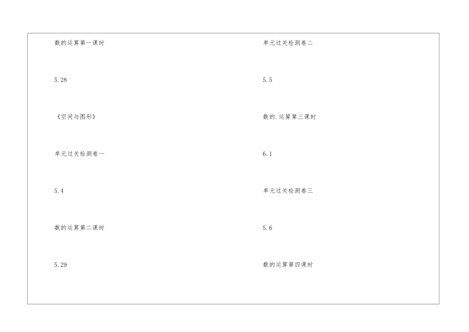 小学六年级毕业班数学复习教学工作计划_第3页