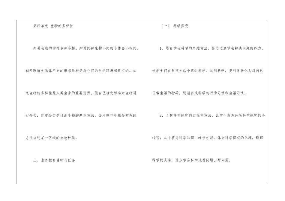 小学六年级科学上册教学计划_第3页