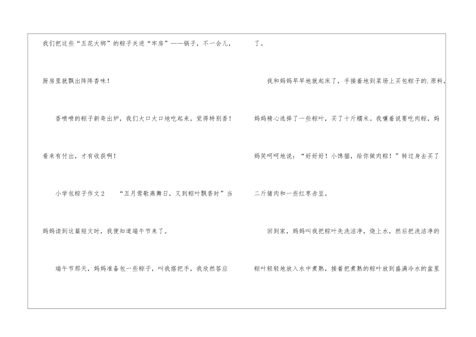 小学包粽子作文_第3页