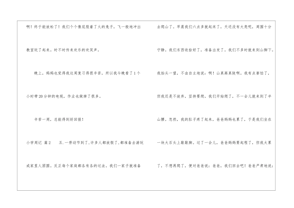 小学周记锦集8篇_第2页