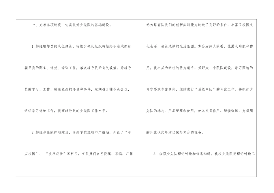 小学少先队工作总结模板集锦8篇_第2页