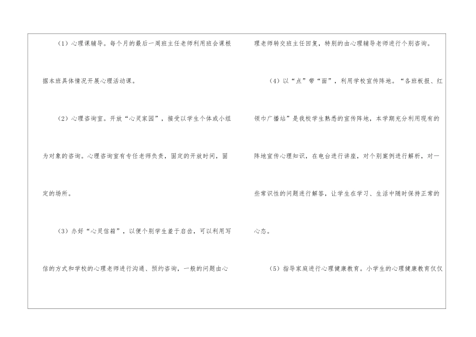 小学心理健康教育教学总结_第3页