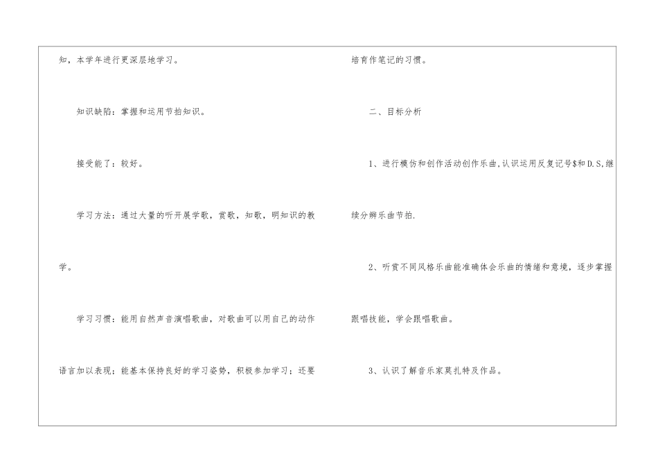 小学教学计划音乐模板集合7篇_第2页