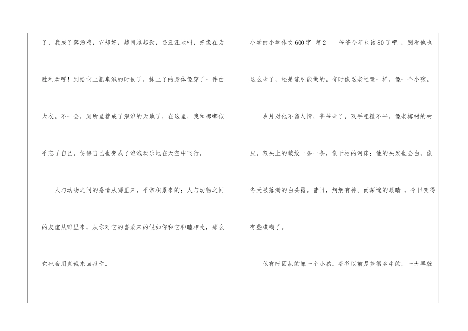小学的小学作文600字集锦八篇_第3页