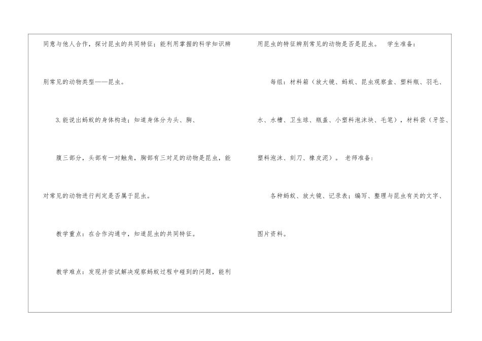 小学科学《蚂蚁》教学设计_第2页
