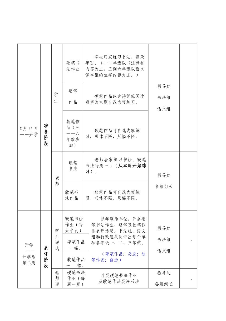 小学第二届“常青藤”杯写字节活动安排_第2页