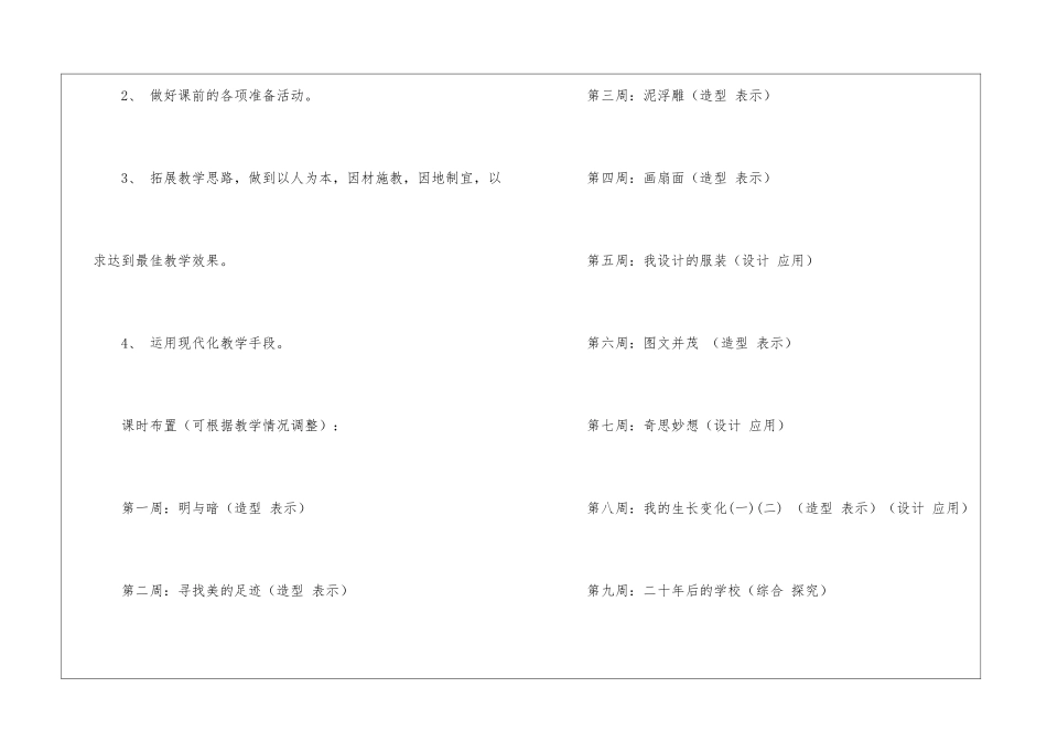 小学美术教学计划汇编5篇_第3页