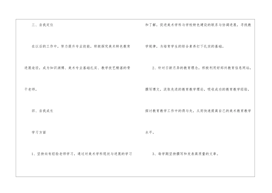 小学美术教师校本教研个人自培计划_第3页
