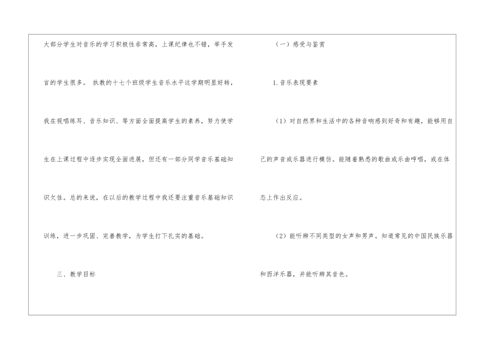 小学老师音乐教学计划_第2页