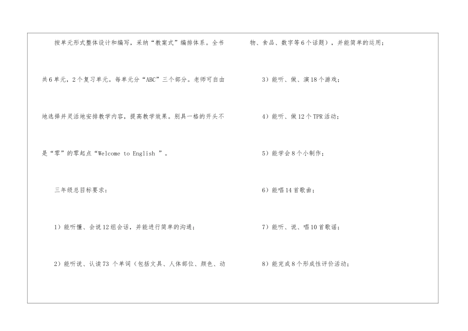 小学英语教学工作计划_第3页