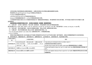 鲁教版初中英语专项复习专题：状语从句