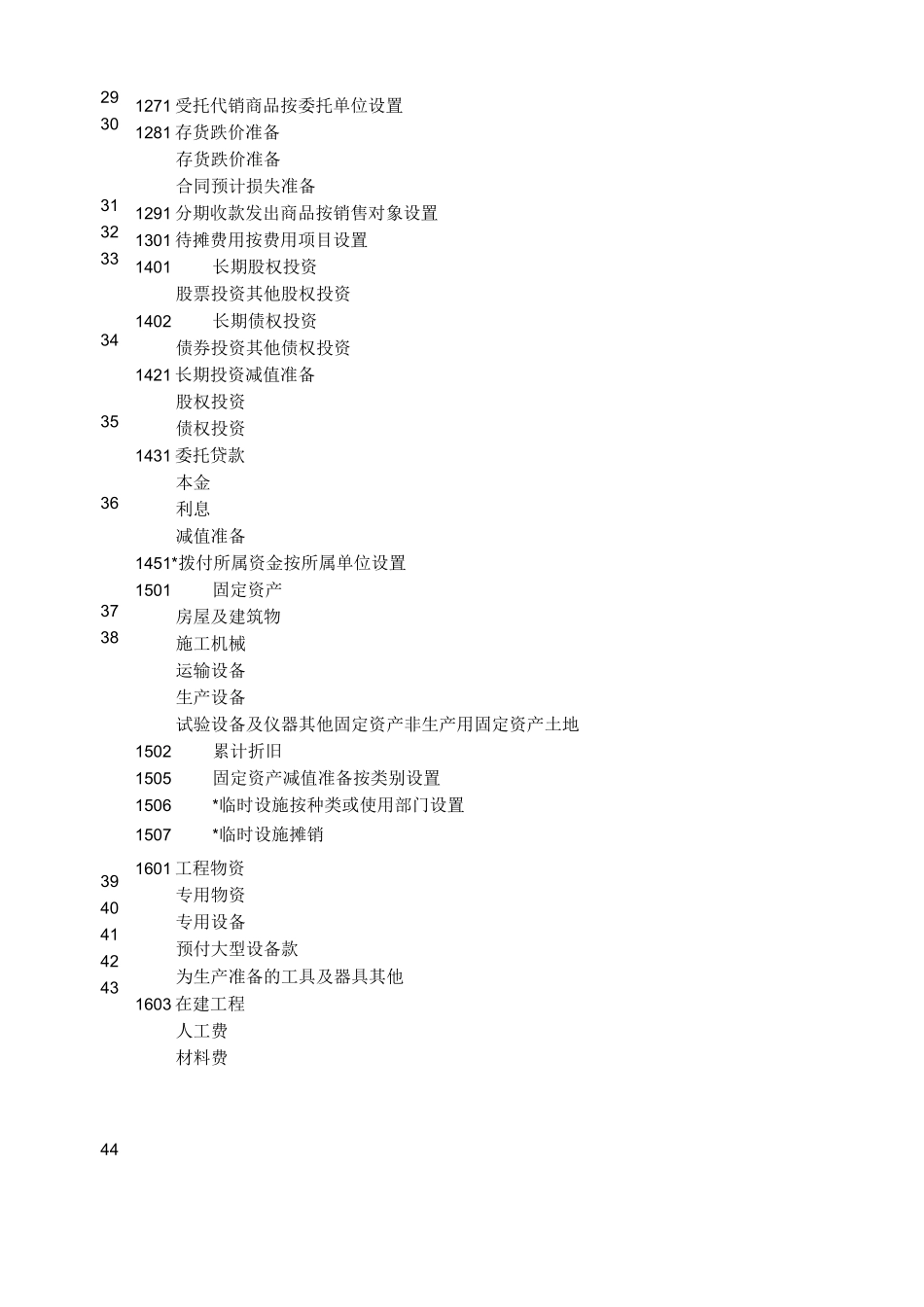 建筑行业科目一览表_第3页