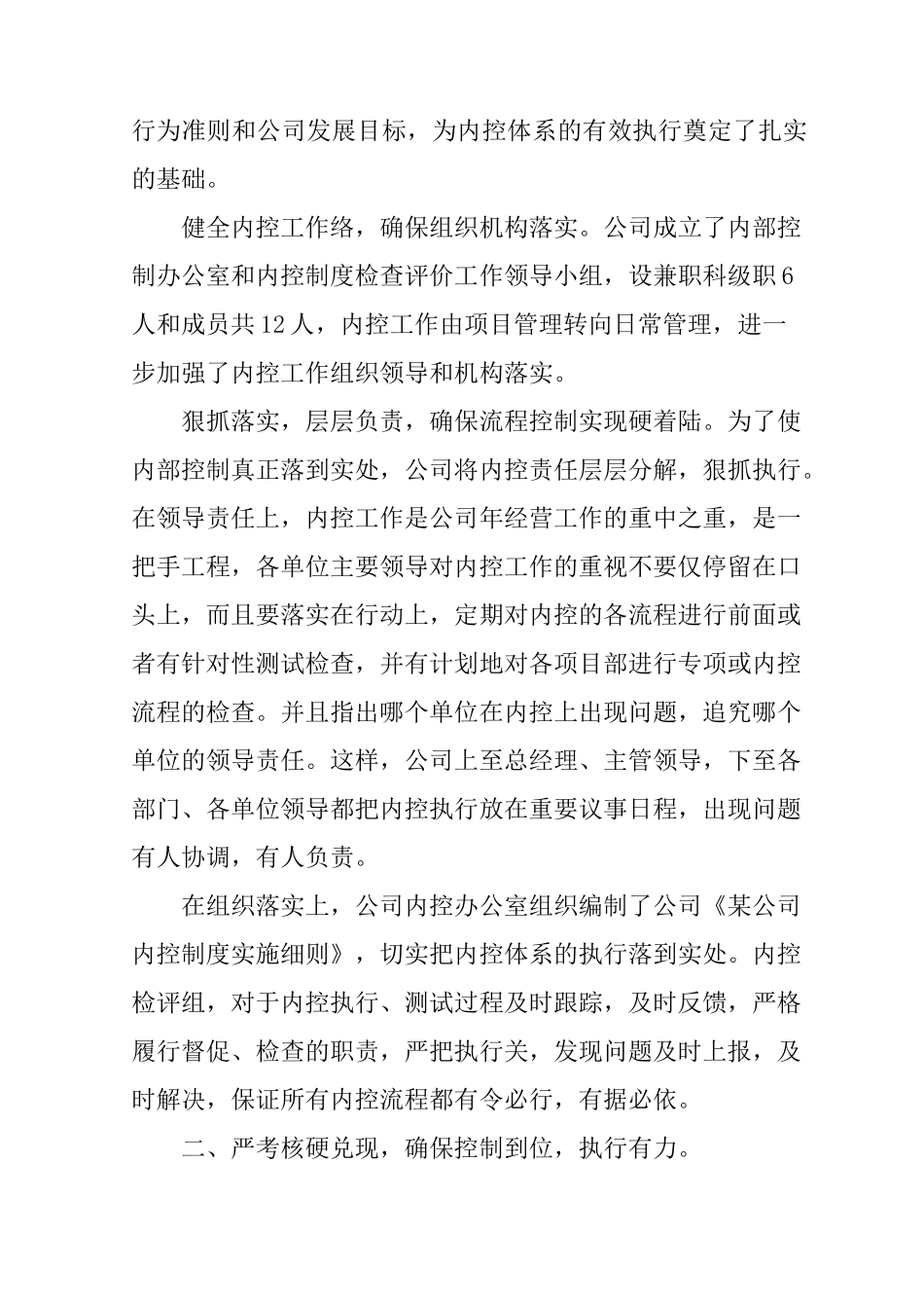 企业内控管理工作总结_第2页