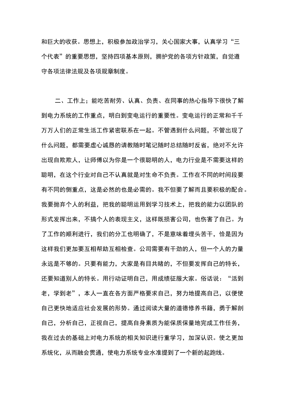 电厂工作总结_第2页