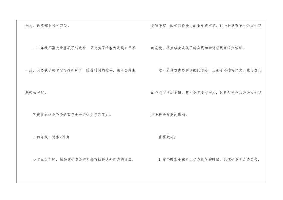 小学语文学习计划_第2页