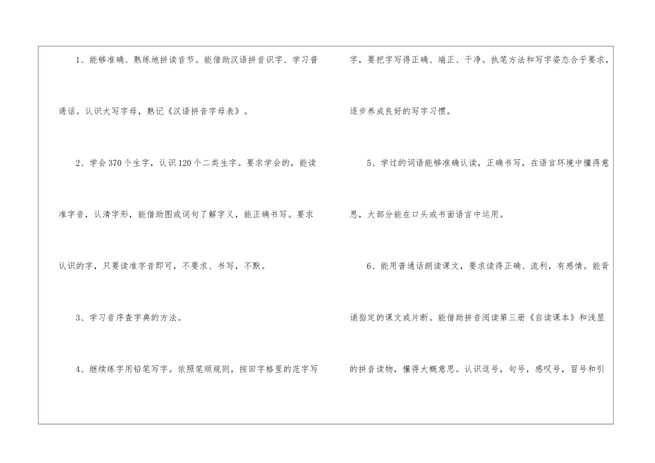 小学语文教学学科工作计划_第2页
