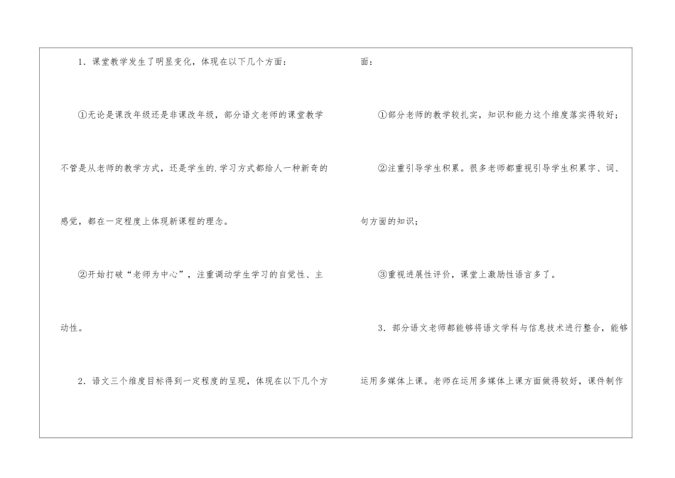 小学语文教学调研报告_第2页