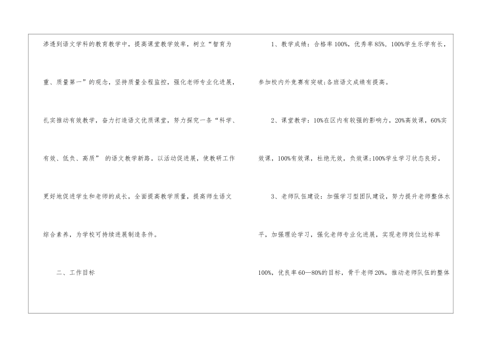 小学语文教师业务学习计划_第2页