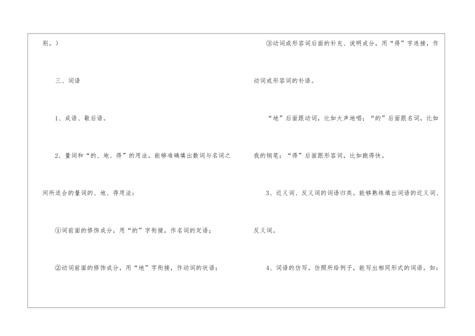 小学语文知识点简要_第2页