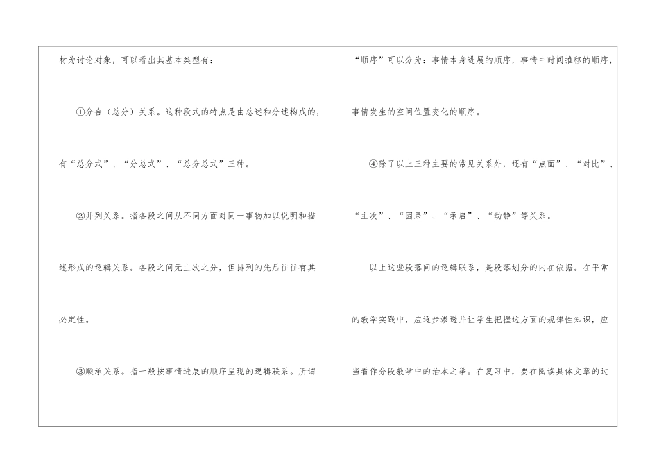 小学语文阅读复习指导_第2页