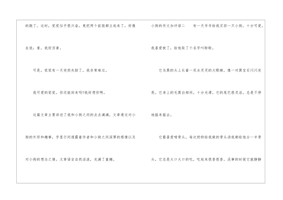 小狗的作文加评语-中考满分作文加评语_第2页