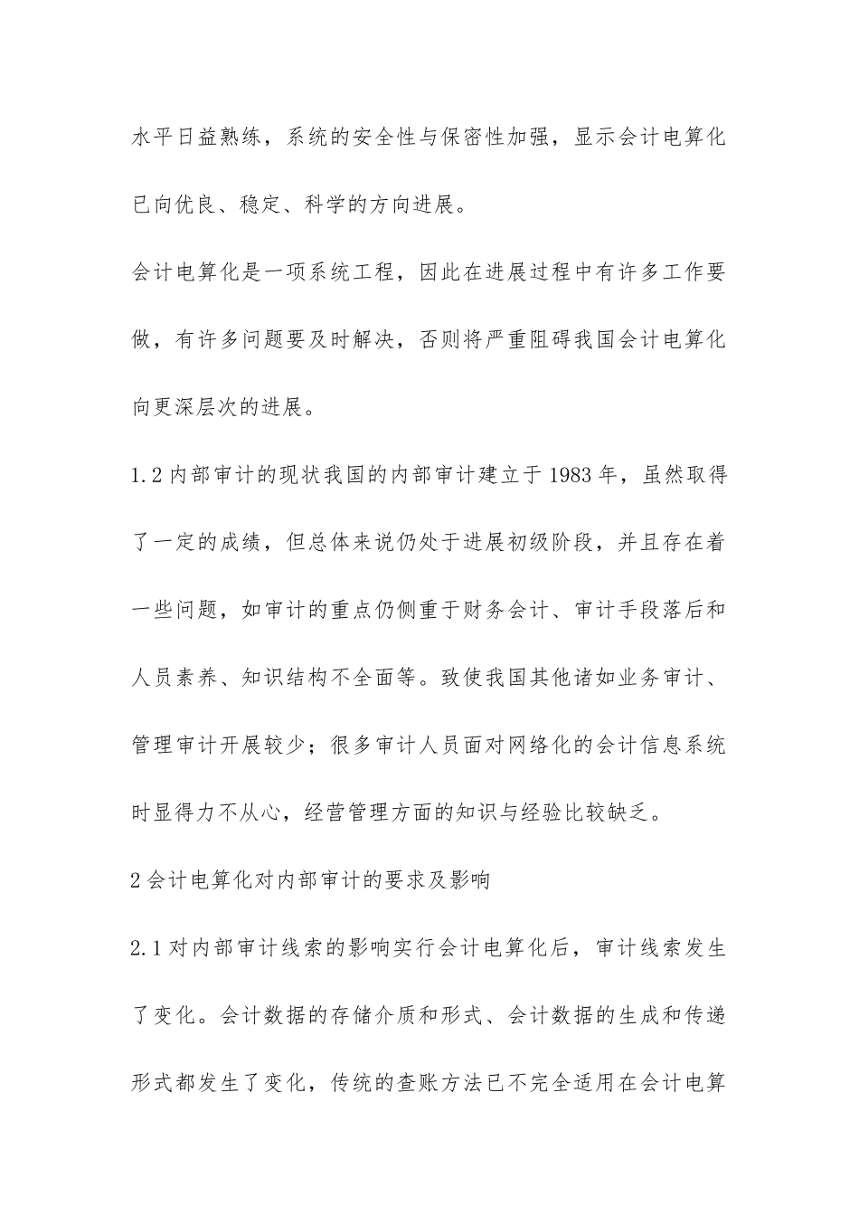 小议会计电算化的内部审计_第2页