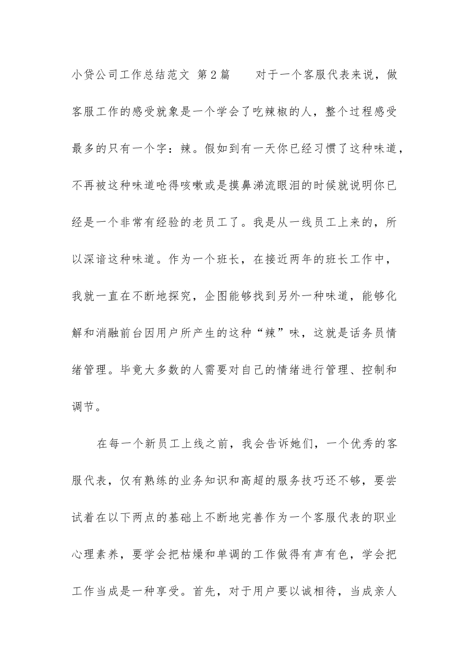 小贷公司工作总结_第3页