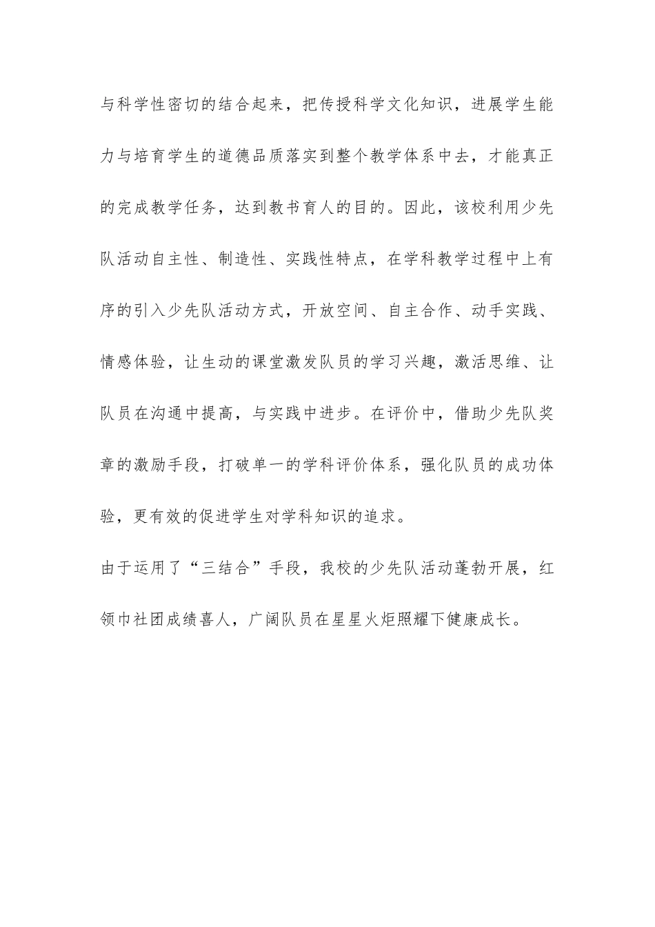 少先队活动总结-_第3页