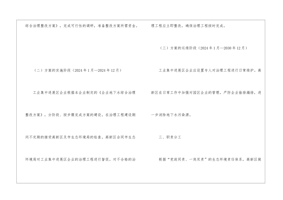 工业集中发展区企业地下水治理工作方案_第2页