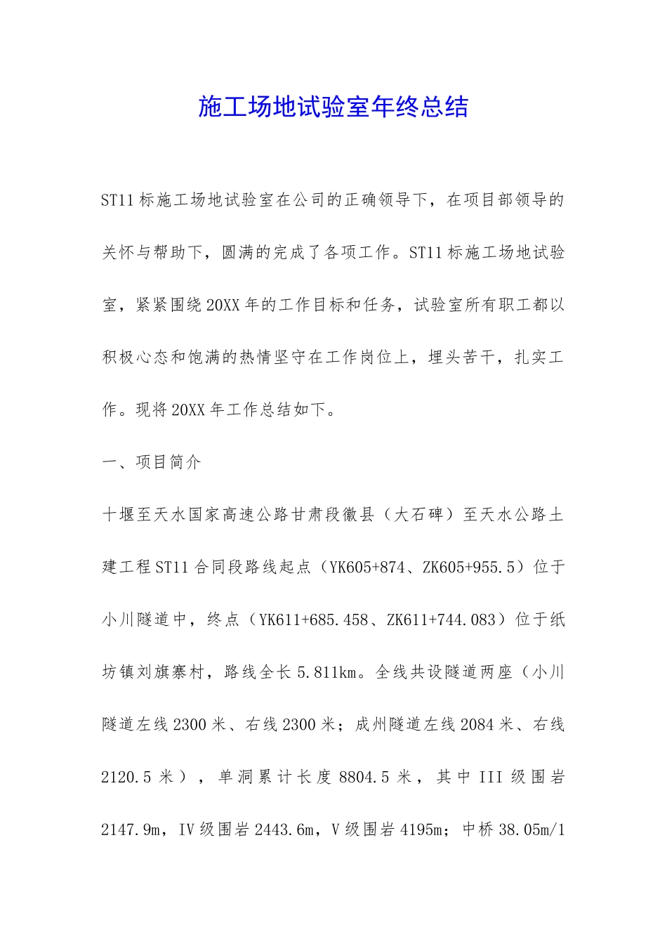 工地试验室年终总结-_第1页