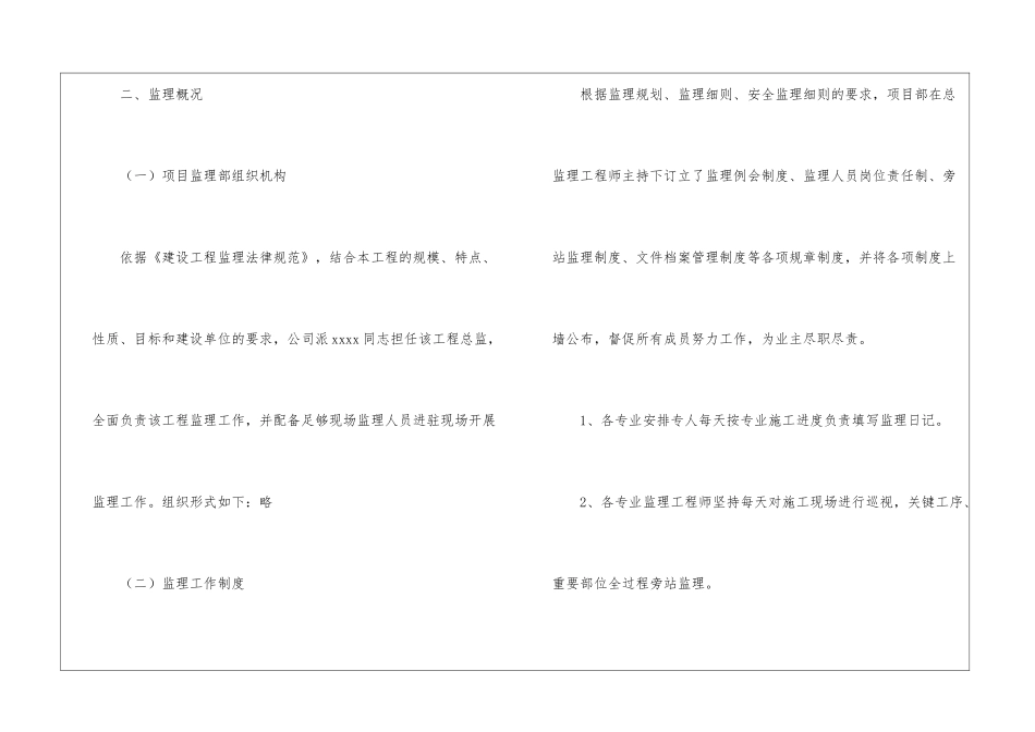 工程监理工作总结精选_第2页
