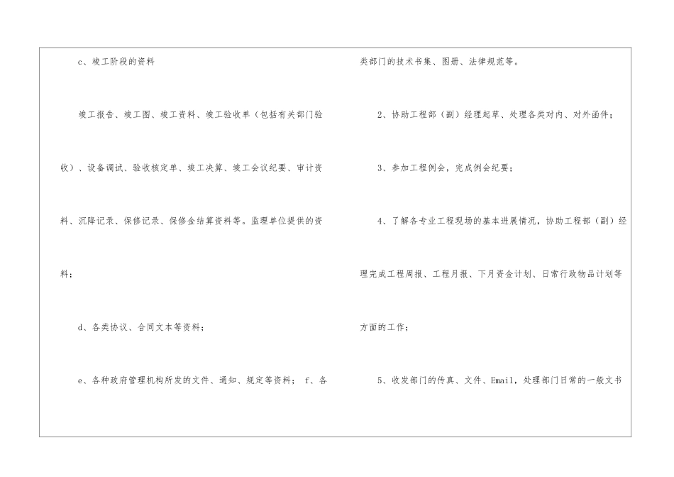工程部岗位职责通用15篇_第3页