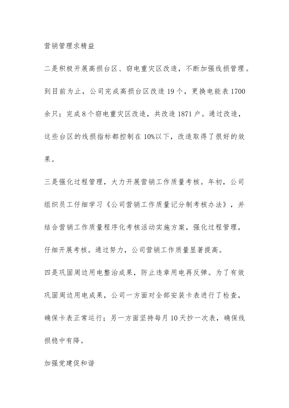 市区供电公司工作总结及来年部署参考-_第3页