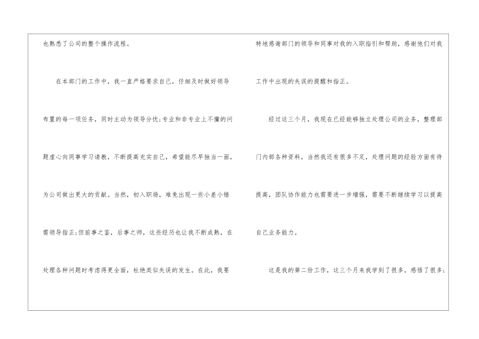 市场专员试用期工作总结_第2页