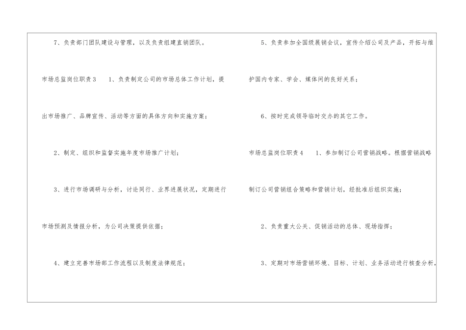 市场总监岗位职责_第3页