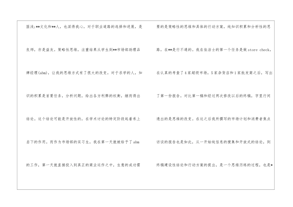 市场营销专业实习报告模板_第2页