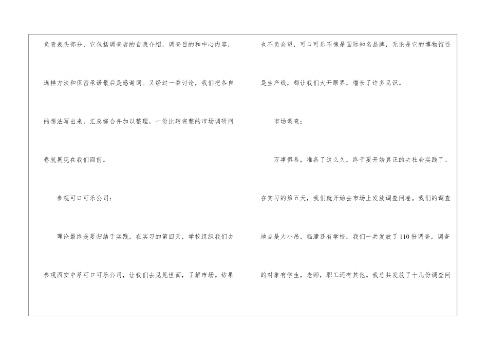 市场调查实习报告书_第3页
