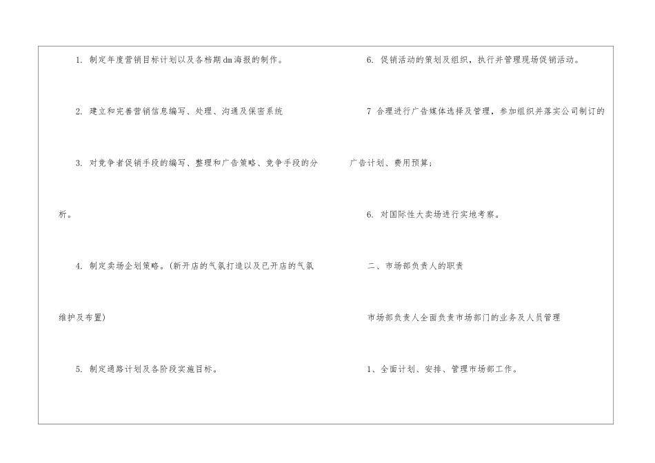 市场部年度工作计划五篇_第2页