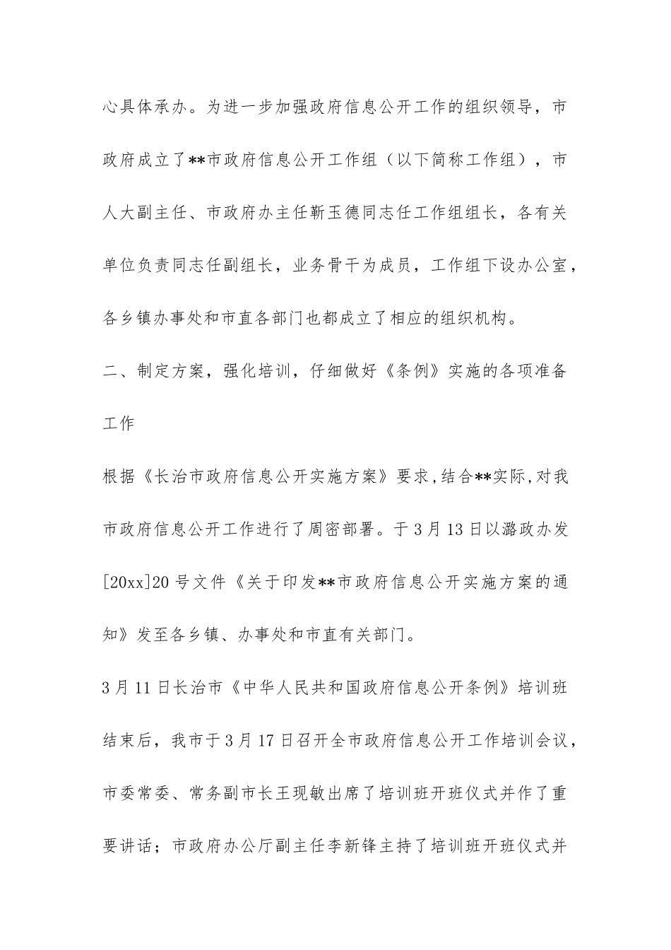 市政府信息公开工作自查报告-_第2页