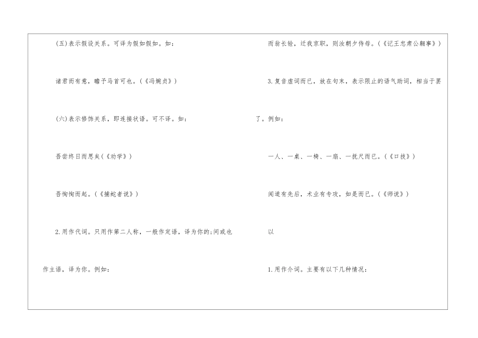 常见文言虚词的用法-语文综合知识_第2页
