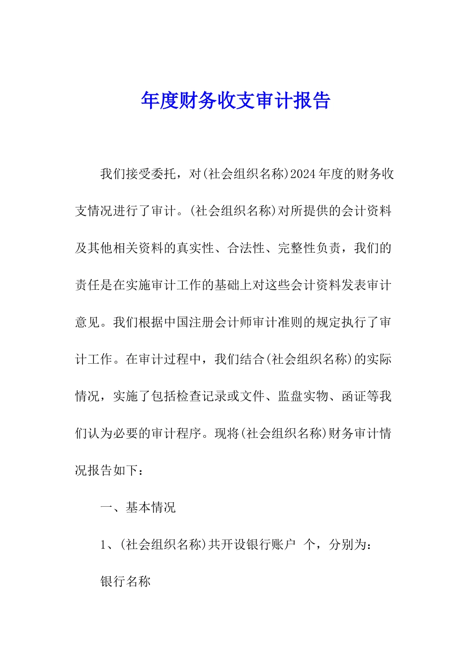 年度财务收支审计报告_第1页