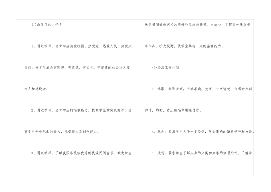 年度音乐工作计划3篇_第2页