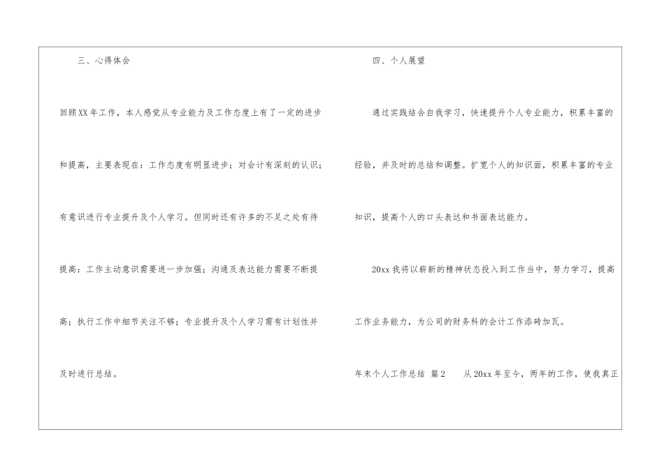 年末个人工作总结模板锦集6篇_第3页