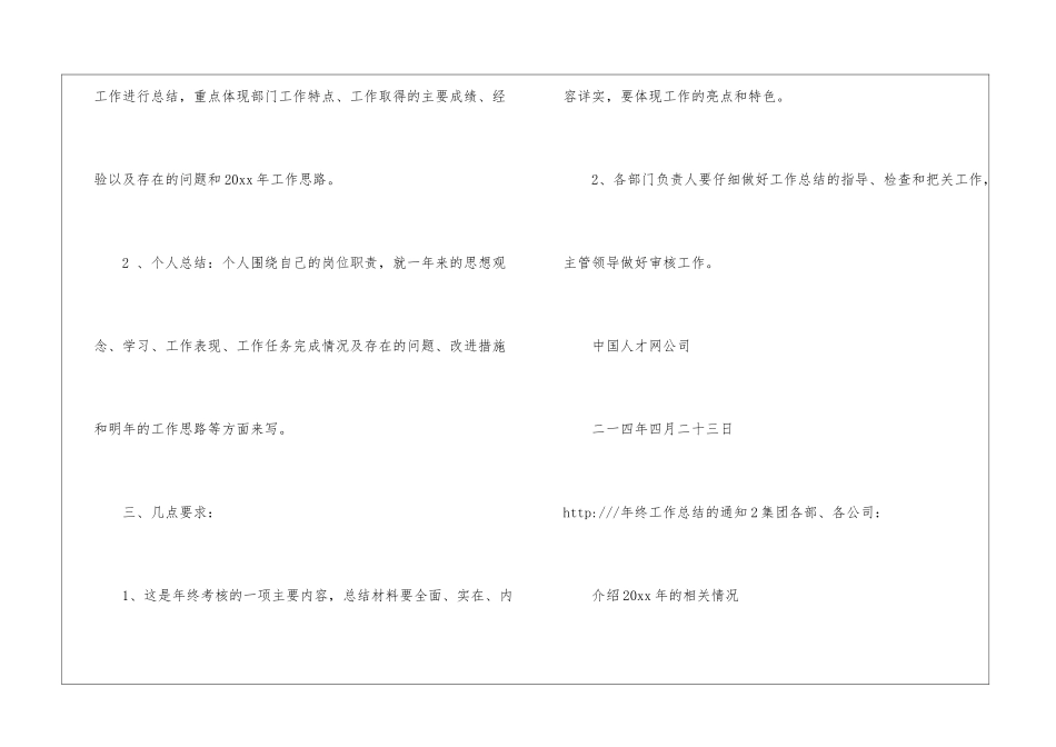 年终工作总结的通知_第2页