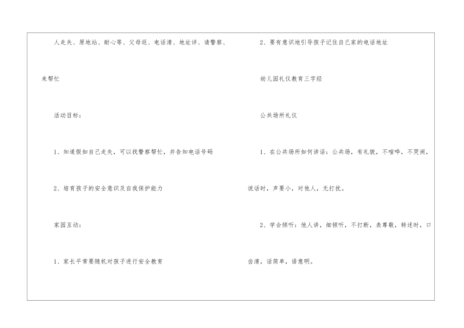 幼儿公共场所礼仪教育常识_第2页