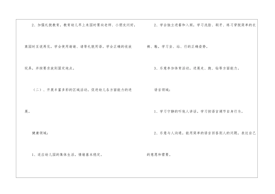 幼儿卫生保健工作计划模板10篇_第3页